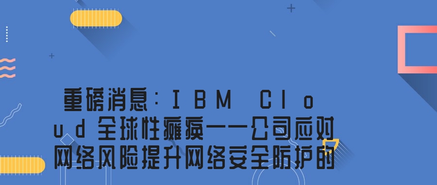 重磅消息：IBM Cloud全球性瘫痪——公司应对网络风险提升网络安全防护的具体措施是什么？